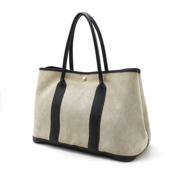 Hermes Hermes Garden Party PM Canvas Leather Tote Bag Canvas Tote Bag - Picture 2 of 8